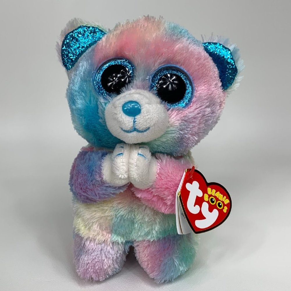 Ty Beanie Boos HOPE the Praying Bear- New with bot